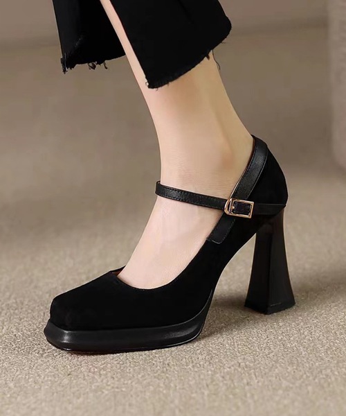 「IRADOWL」 パンプス 35 ブラック レディース_画像4