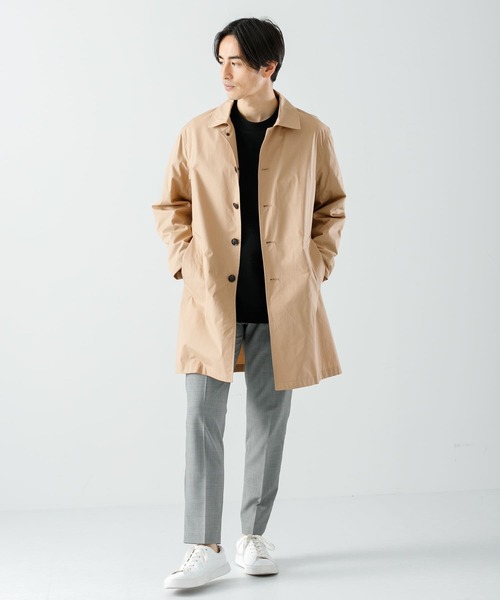「URBAN RESEARCH ROSSO MEN」 ステンカラーコート MEDIUM ブラック メンズ_画像9