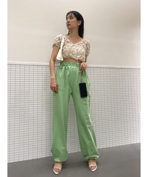 「SNIDEL」 スウェットパンツ 1 ベージュ レディース_画像8