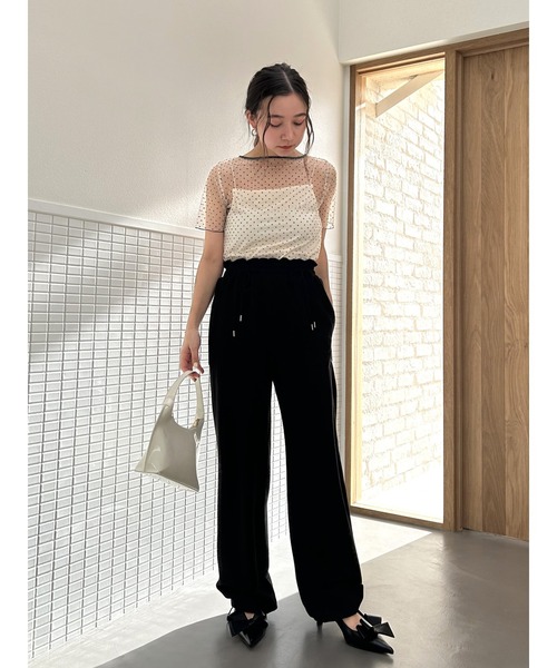 「SNIDEL」 スウェットパンツ 1 ベージュ レディース_画像10