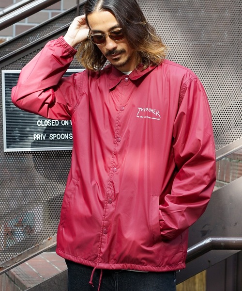 THRASHER（スラッシャー） ナイロンブルゾン LARGE バーガンディー