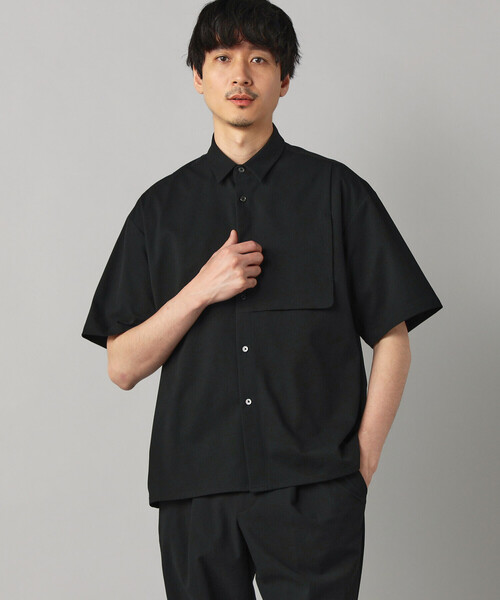 COMME CA MEN（コムサメン） シャツ 半袖 「撥水」ドビーワッフル 半袖