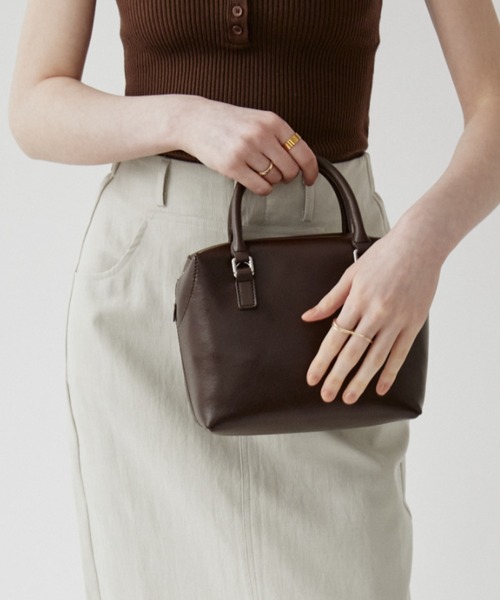 arholiday.standard ボストンバッグ 2way real leather cube mini