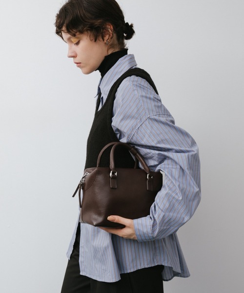 arholiday.standard ボストンバッグ 2way real leather cube mini