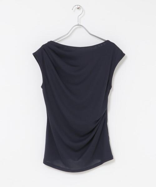 tシャツ クールタッチ デザインドレープカットソー レディース
