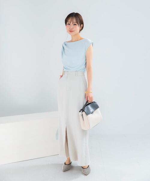tシャツ クールタッチ デザインドレープカットソー レディース