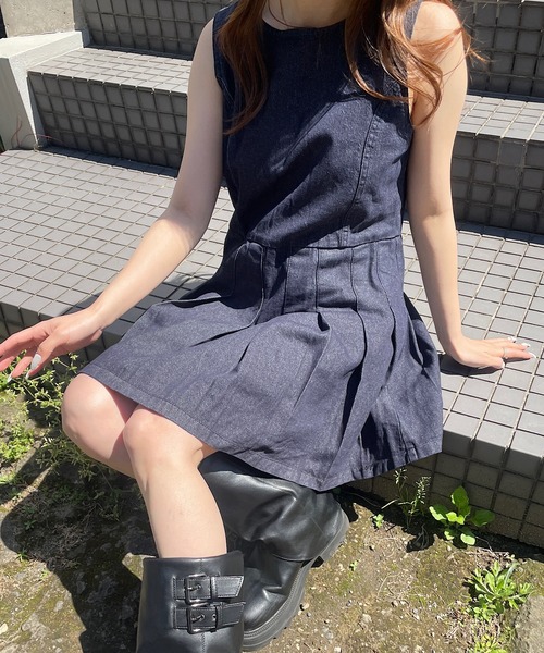 Roger&Raw（ロジャーアンドロウ） ワンピース デニム ノースリーブ