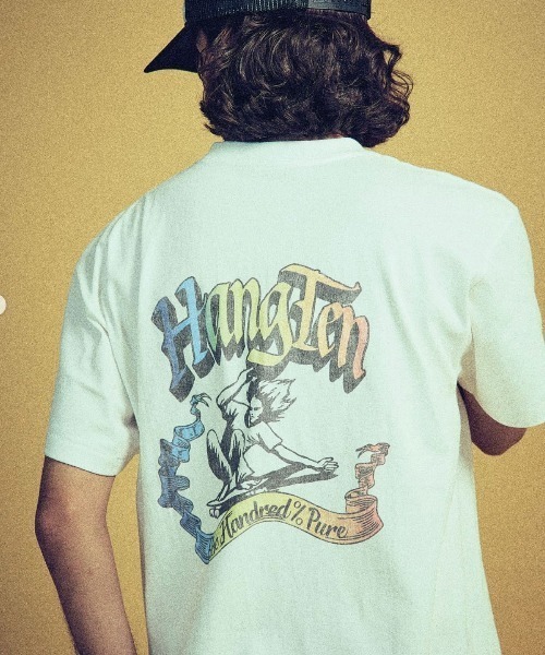 HANGTEN（ハンテン） tシャツ 「HANG TEN/ハンテン」DECK TEE ポケット