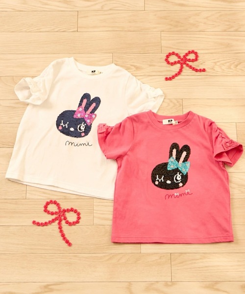 KP tシャツ mimiちゃん スパンコール刺しゅう Tシャツ キッズ 子供服