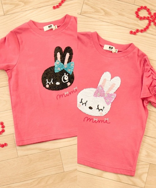 KP tシャツ mimiちゃん スパンコール刺しゅう Tシャツ キッズ 子供服