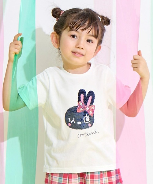 KP tシャツ mimiちゃん スパンコール刺しゅう Tシャツ キッズ 子供服
