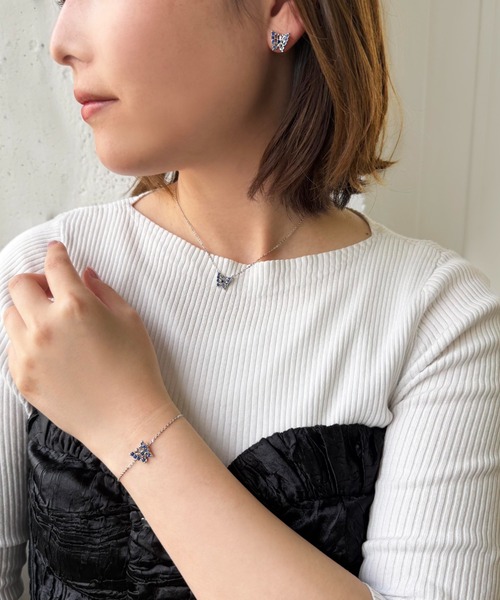 ピアス バタフライモチーフ　ピアス レディースの画像