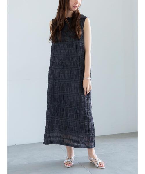 「Te chichi」 ノースリーブワンピース F ベージュ レディース_画像3