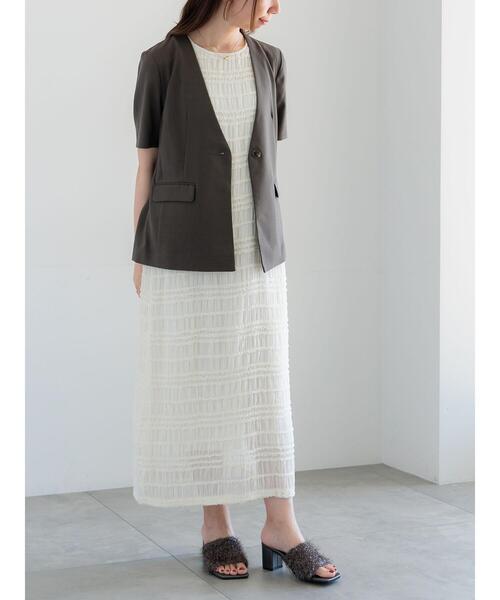 「Te chichi」 ノースリーブワンピース F ベージュ レディース_画像5