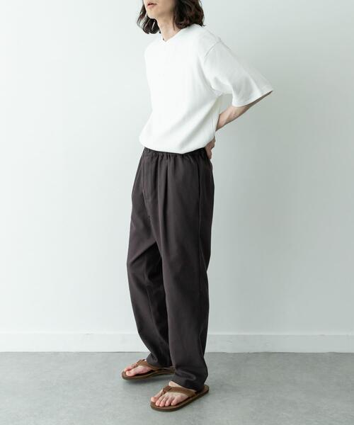 URBAN RESEARCH Sonny Label パンツ 接触冷感リネン混テーパードパンツ