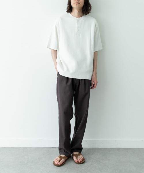 URBAN RESEARCH Sonny Label パンツ 接触冷感リネン混テーパードパンツ