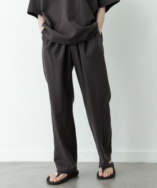 URBAN RESEARCH Sonny Label パンツ 接触冷感リネン混テーパードパンツ