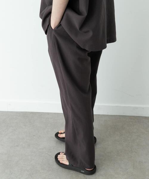 URBAN RESEARCH Sonny Label パンツ 接触冷感リネン混テーパードパンツ
