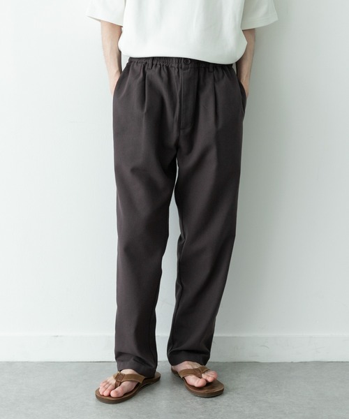 マッキントッシュフィロソフィー 接触冷感 リネン混 イージーパンツ 42(XL) URBAN RESEARCH Sonny Label パンツ 接触冷感リネン混テーパードパンツ