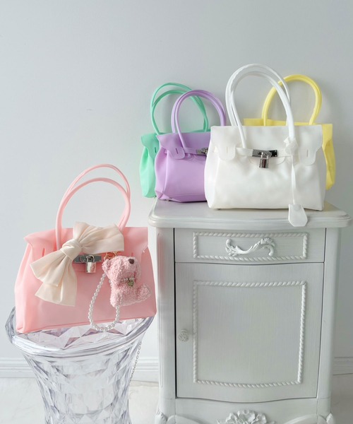 【即日発送】jelly bag ジェリーバック ゼリーバック DearMyLoveRose（ディアマイラブローズ） ハンドバッグ ミルキー