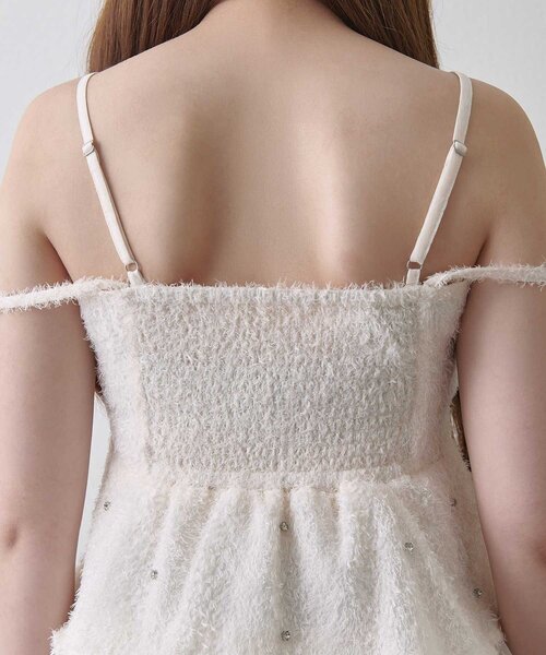 Belle Charme ブラウス シャツ 「Belle Charme」Shaggy Peplum Tunic 【Belle Charme】Shaggy Peplum Tunic