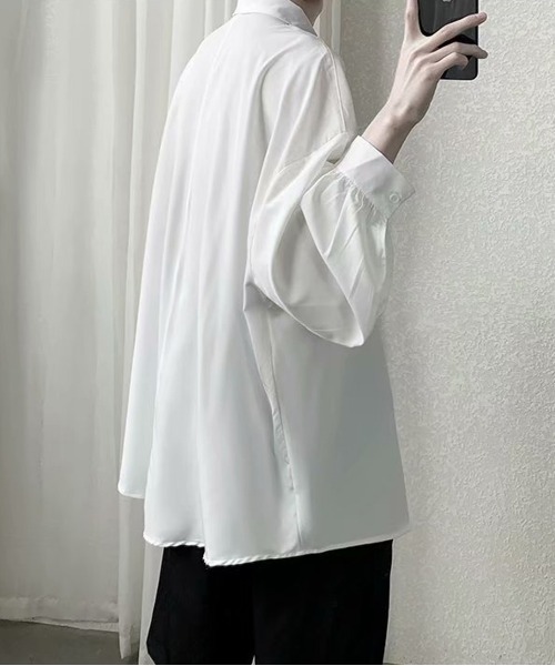 「NEW GENTLEMAN」 長袖シャツ M ホワイト メンズ_画像2