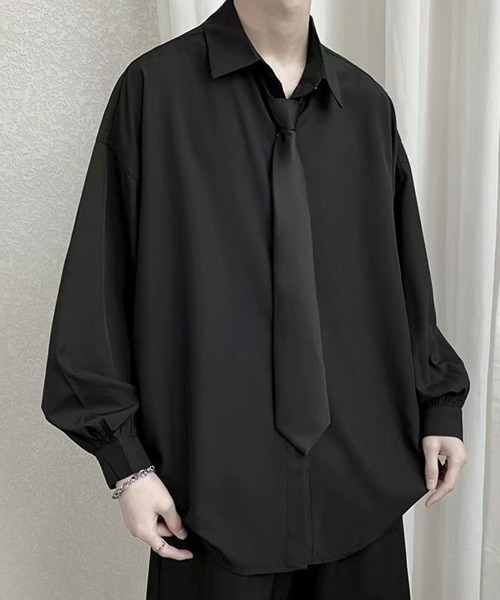 「NEW GENTLEMAN」 長袖シャツ M ホワイト メンズ_画像3