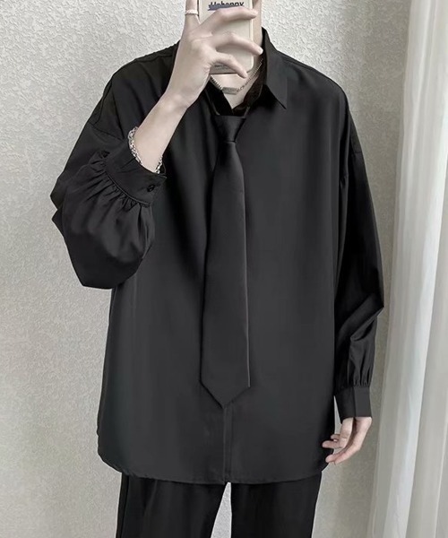 「NEW GENTLEMAN」 長袖シャツ M ホワイト メンズ_画像4