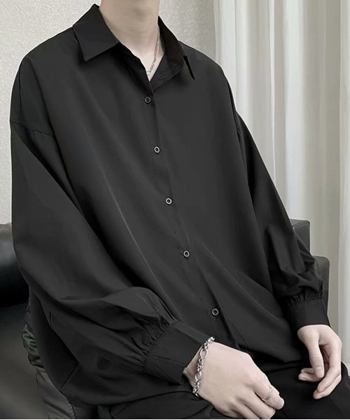 「NEW GENTLEMAN」 長袖シャツ M ホワイト メンズ_画像5