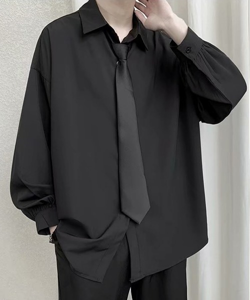 「NEW GENTLEMAN」 長袖シャツ M ホワイト メンズ_画像8