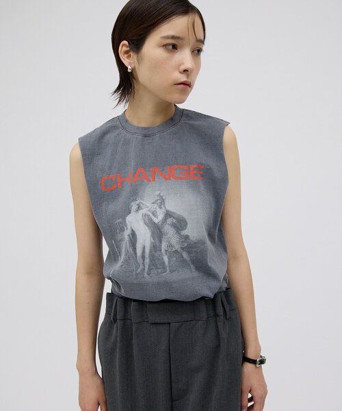 アイテム：【GEMINI】レイヤードノースリーブ　２枚１セット 完売品 Whim Gazette（ウィム ガゼット） tシャツ 「GEMINI」プリント