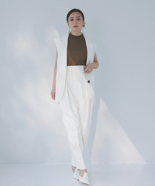 「anuans」 パンツ MEDIUM ブラック レディース_画像4