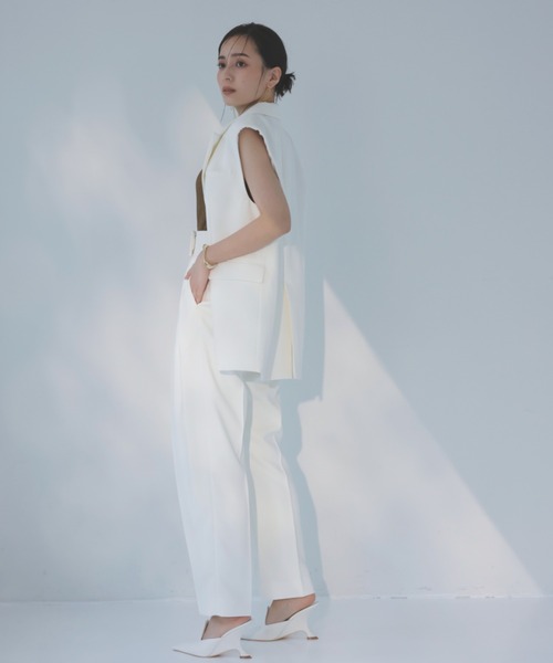 「anuans」 パンツ MEDIUM ブラック レディース_画像6