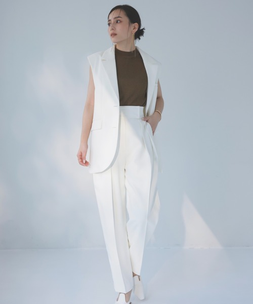 「anuans」 パンツ MEDIUM ブラック レディース_画像7