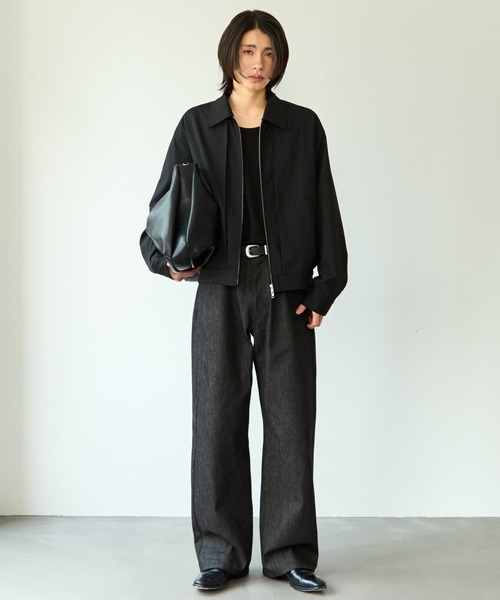 「SINSS」 デニムパンツ X-SMALL ブラック メンズ_画像9