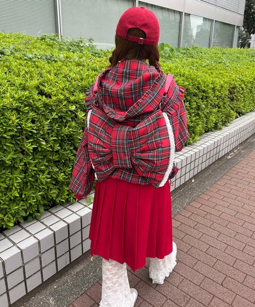 WC トートバッグ 「大人気バッグ新作」タータンチェック3WAYリボン