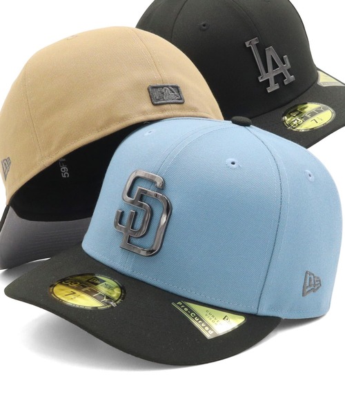 NEW ERA（ニューエラ） キャップ 7 1/2 ブルー メンズ : ZOZOTOWN