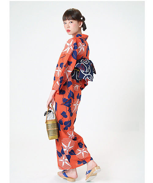 爆買い低価 浴衣 女性浴衣単品 オレンジ 朝顔 ZOZOTOWN PayPayモール店 - 通販 - PayPayモール 国産超歓迎