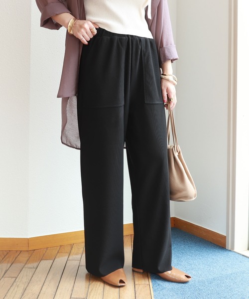 パンツ スラックス 裏地付きカットリブベイカーワイドパンツ ウエストゴム Zozotown Paypayモール店 通販 Paypayモール