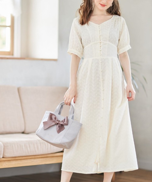 ワンピース 後ろレースアップデザインカットワークレース刺繍コットンワンピース Zozotown Paypayモール店 通販 Paypayモール