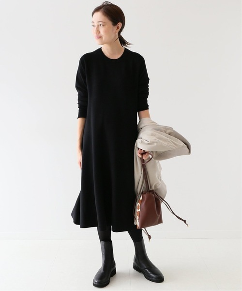 SLOBE IENA（スローブイエナ） ワンピース ウォッシャブルフレアニット
