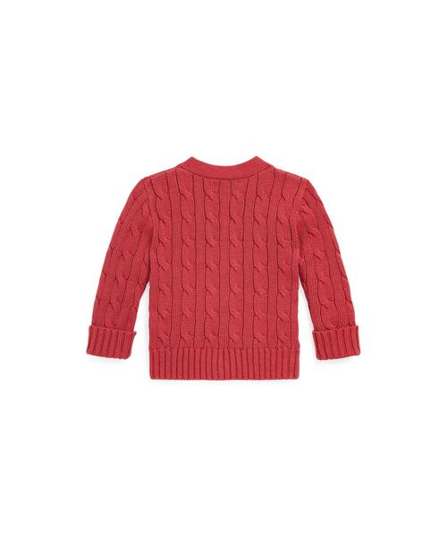 カーディガン ケーブルニット コットン カーディガン RALPH ラルフ カーディガン ケーブルニット コットン POLO LAUREN CHILDRENSWEAR，ポロ ローレン