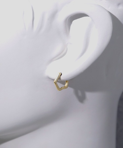 Shinzone 別注LAVERフープピアス　silver925 SBG by 7JEWELRY ピアス SBG ペンタゴンフープピアスsilver925 メンズ