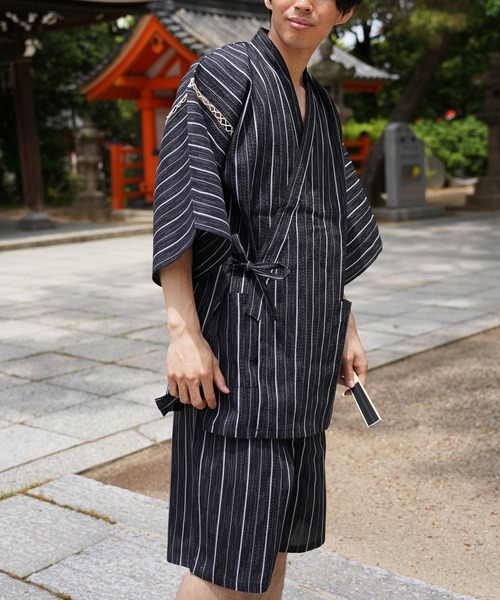 ロビ服　お祭り甚平 はっぴ風 甚平 (祭り柄) | 袴ロンパース正規店 ベビー服、子供