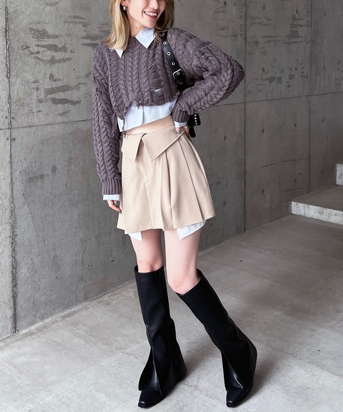 プリーツミニスカート タック入りプリーツミニスカート | ファッション通販サイト NUGU