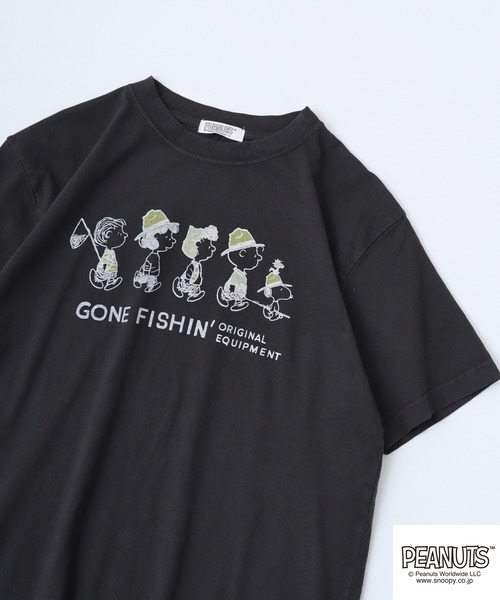 ▫️リオン▫️ PEANUTS tシャツ LUMBER スヌーピー プリントTシャツ 半袖
