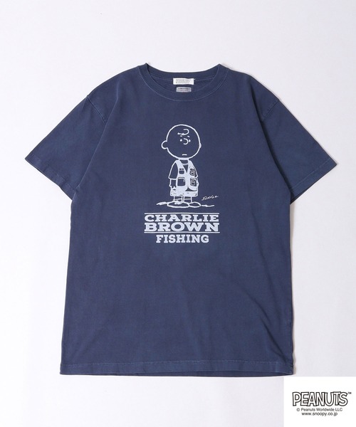 PEANUTS tシャツ LUMBER スヌーピー プリントTシャツ 半袖