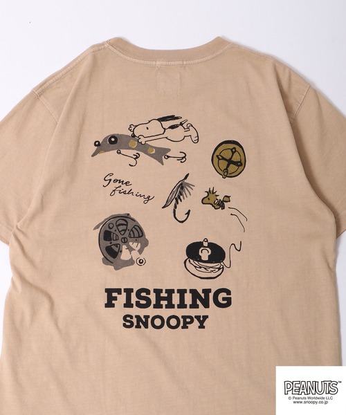 PEANUTS tシャツ LUMBER スヌーピー プリントTシャツ 半袖 レディース