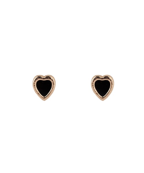 SIENA ROSE（シエナロゼ） ピアス オニキスハートピアス レディース