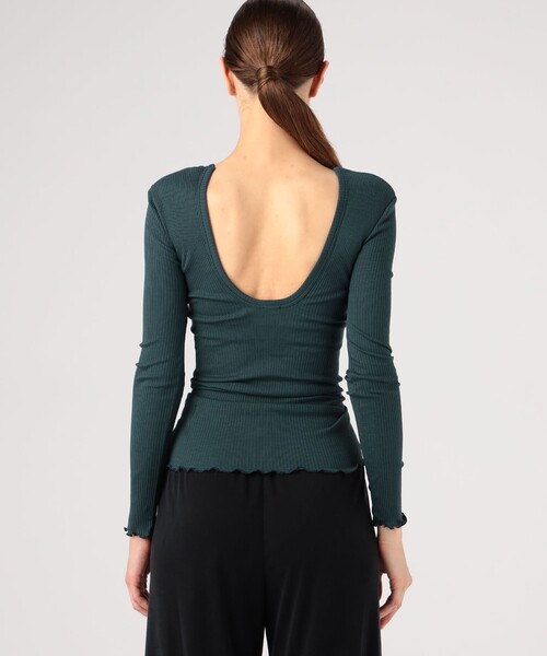 トップス HAKUJI Supima silk Long-sleeve Pullover HAKUJI tシャツ Tシャツ SUPIMA SILK LONG レディース